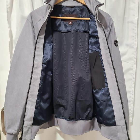 Michael Kors Bomber Jacket Gray Size M - Picture 5 of 10